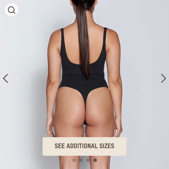 FITS EVERYBODY SQUARE NECK BODYSUIT | ONYX - ONYX / 2X - Picture 4 of 5